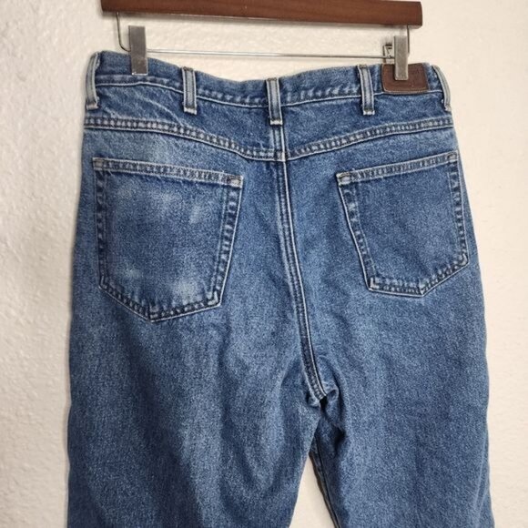 L.L. Bean Double L Flannel Lined Clasic Fit Jeans Men's Size 34x32 - Picture 8 of 9